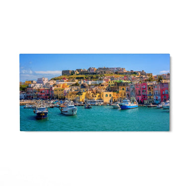 Quadro Stampa su Tela Isola di Procida, Golfo di Napoli - CupidoDesign
