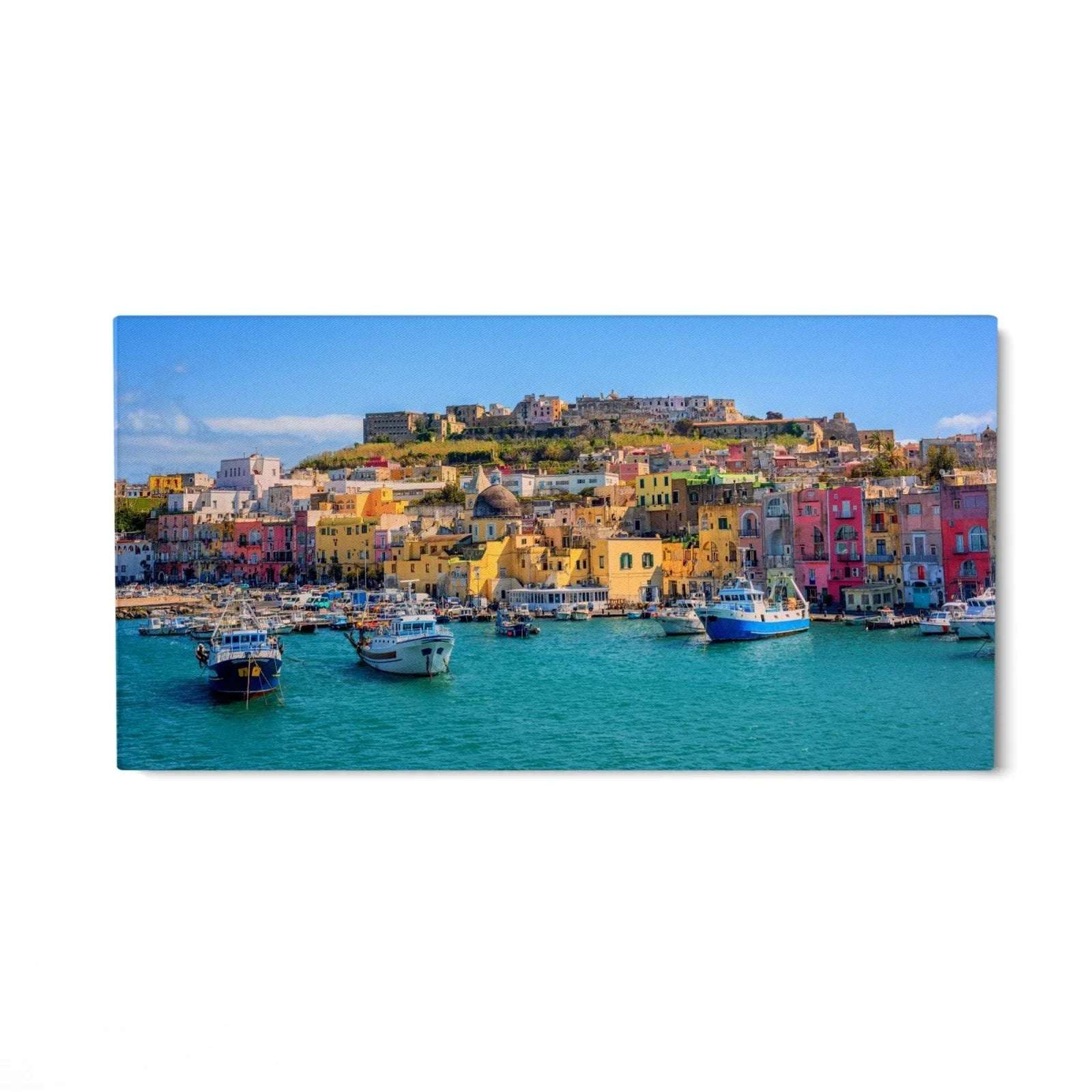 Quadro Stampa su Tela Isola di Procida, Golfo di Napoli - CupidoDesign