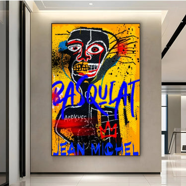 Quadro Stampa su Tela Jean Michel Basquiat Yellow - CupidoDesign