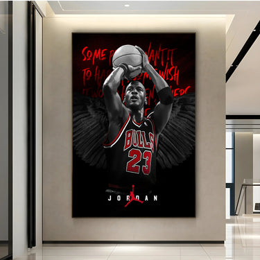 Quadro Stampa su Tela Jordan bulls 23 - CupidoDesign