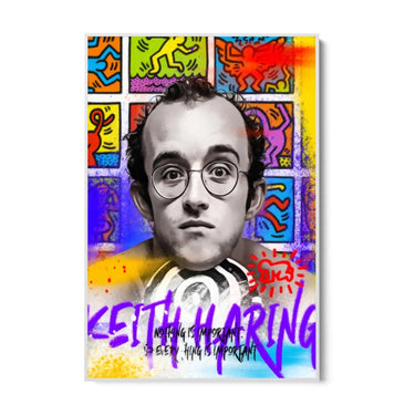 Quadro Stampa su Tela Keith Haring Wall Art - CupidoDesign