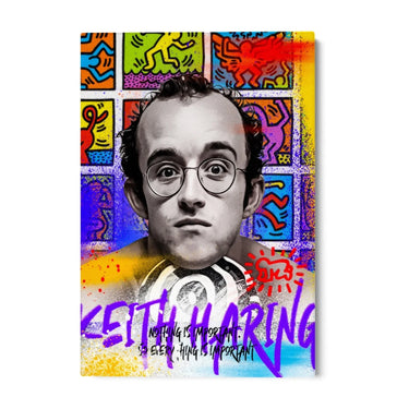Quadro Stampa su Tela Keith Haring Wall Art - CupidoDesign