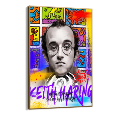 Quadro Stampa su Tela Keith Haring Wall Art - CupidoDesign