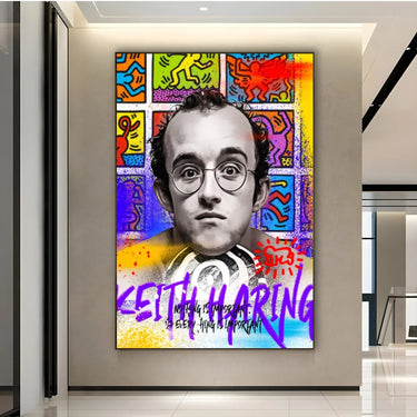 Quadro Stampa su Tela Keith Haring Wall Art - CupidoDesign