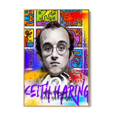Quadro Stampa su Tela Keith Haring Wall Art - CupidoDesign