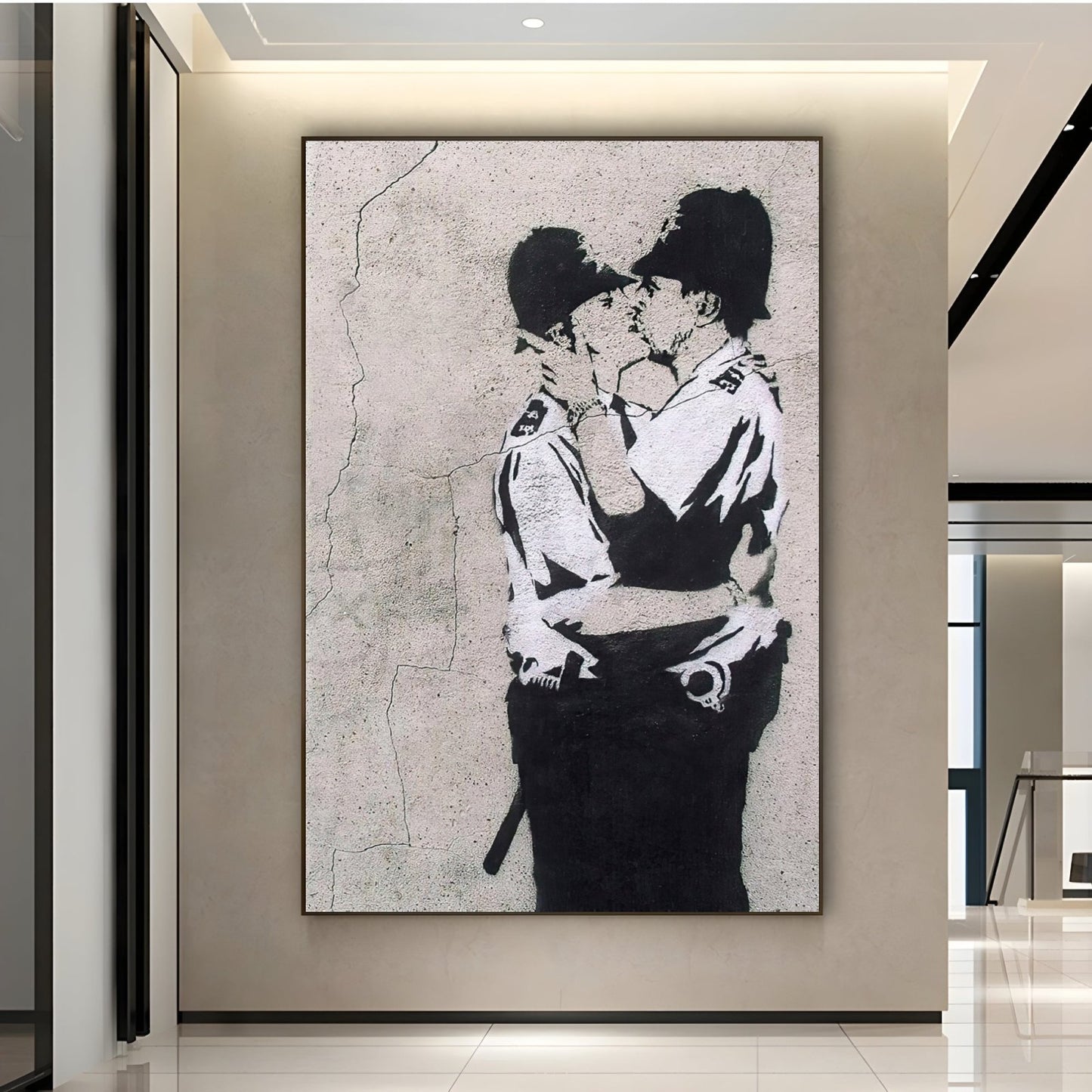 Całowanie Coppersa, Banksy