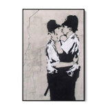 Kissing Coppers, Banksy - CupidoDesign