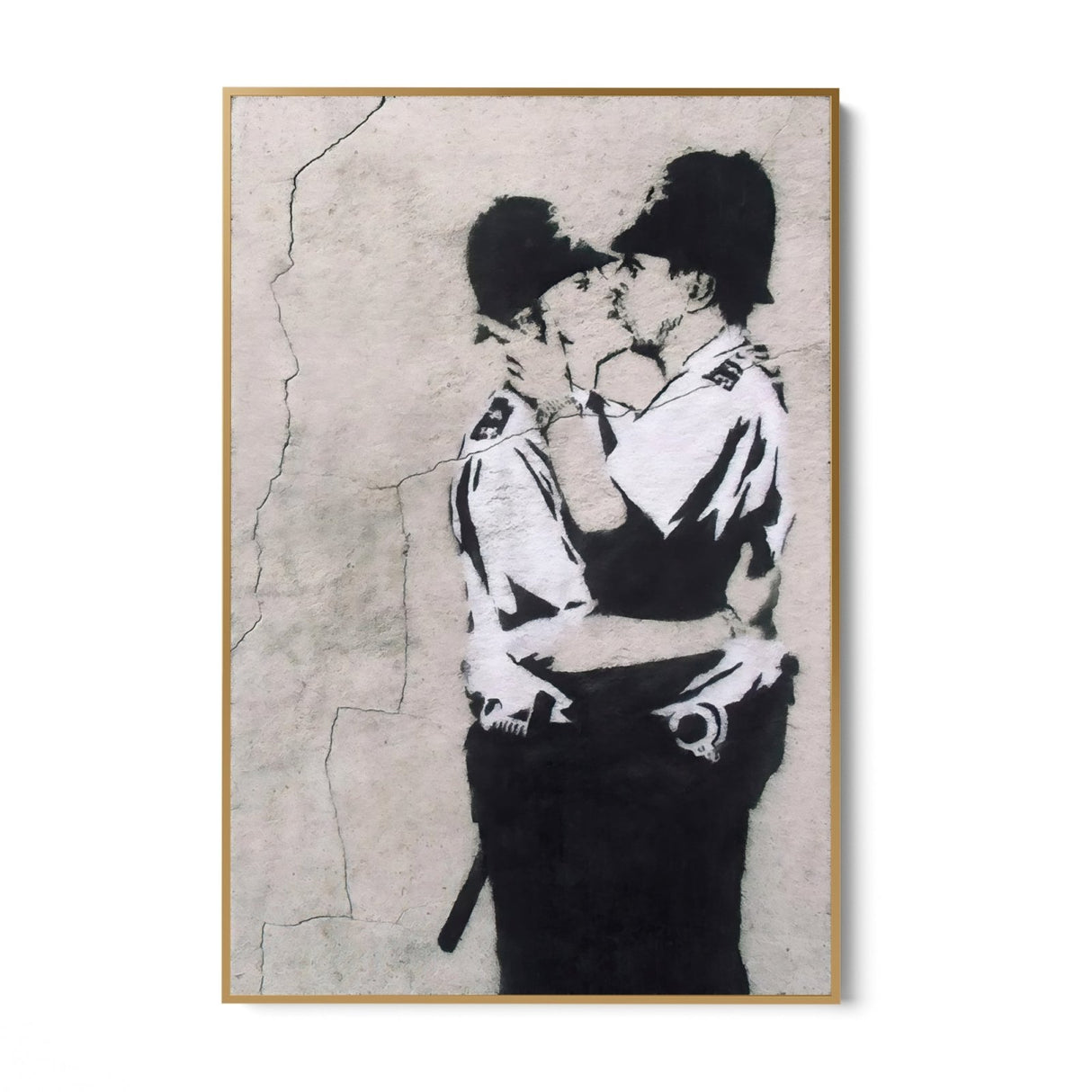 Kissing Coppers, Banksy - CupidoDesign