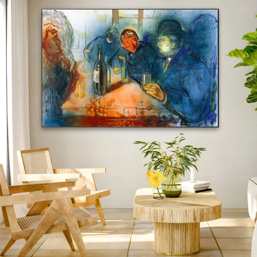 Quadro Stampa su Tela Kristiania Bohémien, Edvard Munch - CupidoDesign