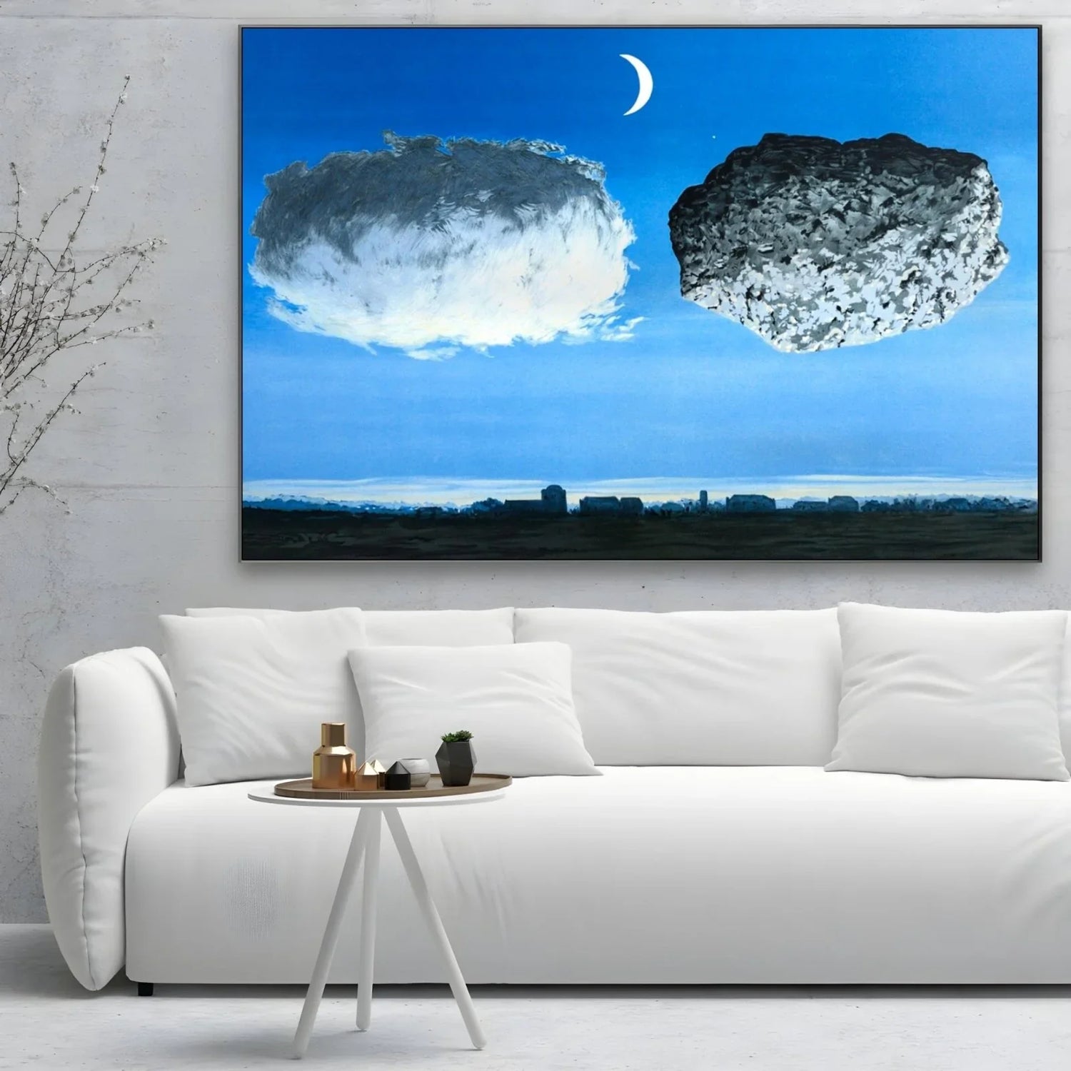 Quadro Stampa su Tela La battaglia delle Argonne, René Magritte - CupidoDesign