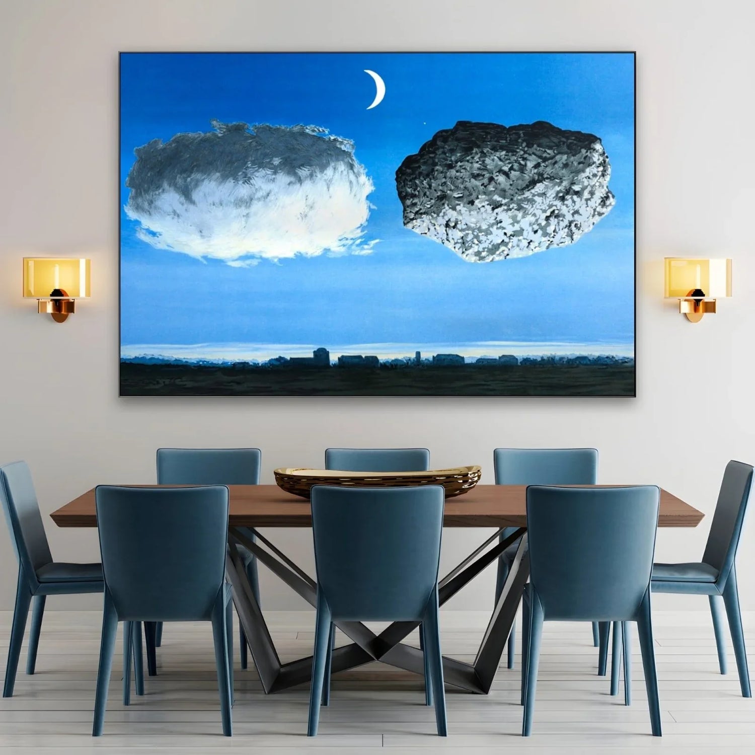 Quadro Stampa su Tela La battaglia delle Argonne, René Magritte - CupidoDesign