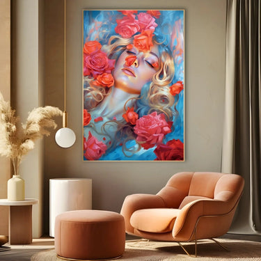 Quadro Stampa su Tela La bella addormentata - CupidoDesign