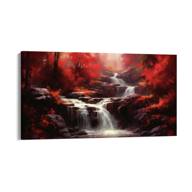 Quadro Stampa su Tela La Cascata Segreta - CupidoDesign