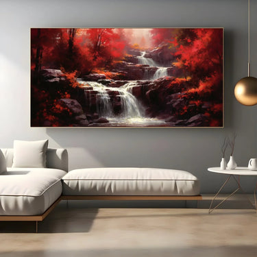 Quadro Stampa su Tela La Cascata Segreta - CupidoDesign