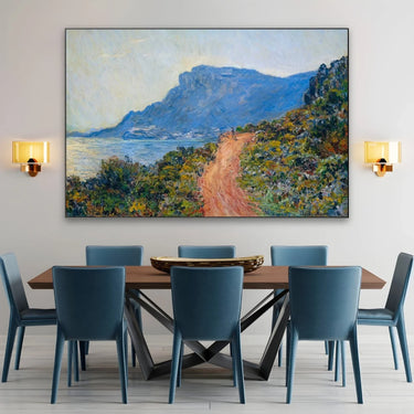 Quadro Stampa su Tela La Corniche vicino Monaco, Claude Monet - CupidoDesign