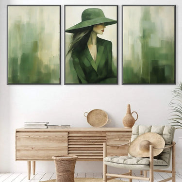Quadro Stampa su Tela La Donna Smeralda - CupidoDesign