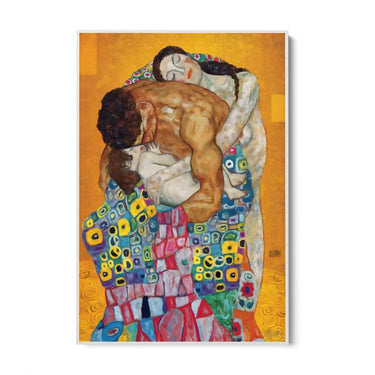 Quadro Stampa su Tela La Famiglia, Klimt 80x120cm - CupidoDesign