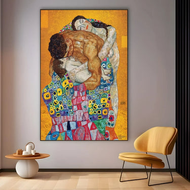 Quadro Stampa su Tela La Famiglia, Klimt - CupidoDesign