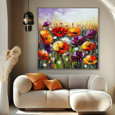 Quadro Stampa su Tela La fioritura dei papaveri - CupidoDesign