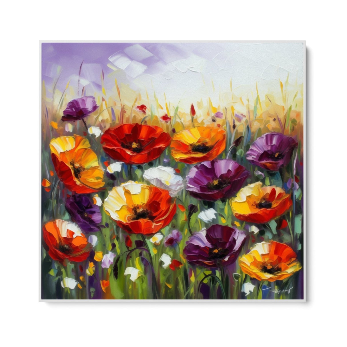 The blooming of poppies