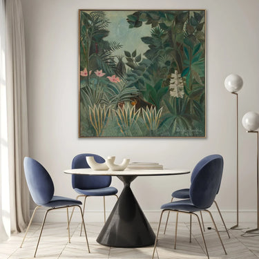 Quadro Stampa su Tela La Giungla Equatoriale, Henri Rousseau - CupidoDesign