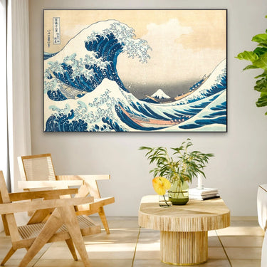 Quadro Stampa su Tela La grande onda al largo, Kanagawa - CupidoDesign