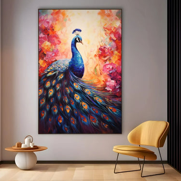 Quadro Stampa su Tela La Maestosità Piumata - CupidoDesign