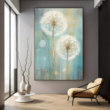 Quadro Stampa su Tela La Magia dei Soffioni - CupidoDesign