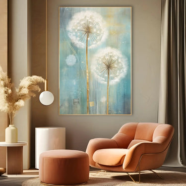 Quadro Stampa su Tela La Magia dei Soffioni - CupidoDesign