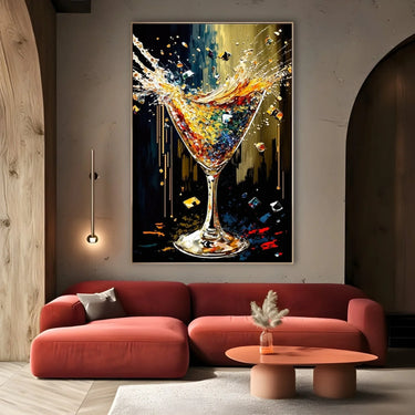 Quadro Stampa su Tela La magia del bicchiere - CupidoDesign
