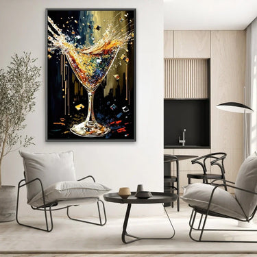 Quadro Stampa su Tela La magia del bicchiere - CupidoDesign