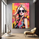 Quadro Stampa su Tela La musa colorata - CupidoDesign