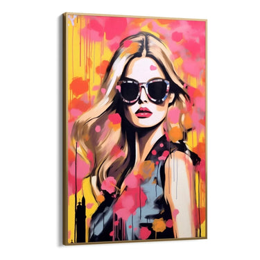 Quadro Stampa su Tela La musa colorata - CupidoDesign