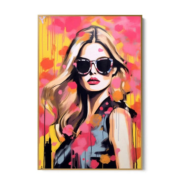 Quadro Stampa su Tela La musa colorata - CupidoDesign