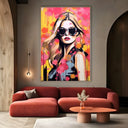 Quadro Stampa su Tela La musa colorata - CupidoDesign