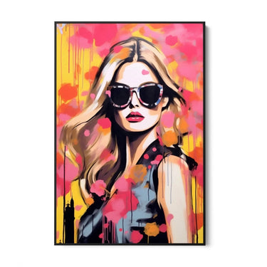Quadro Stampa su Tela La musa colorata - CupidoDesign