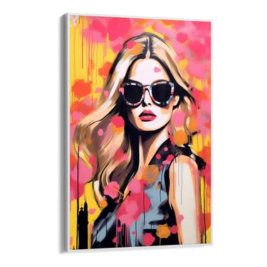 Quadro Stampa su Tela La musa colorata - CupidoDesign
