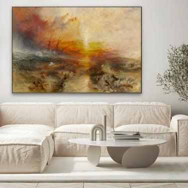 Quadro Stampa su Tela La nave negriera, William Turner - CupidoDesign