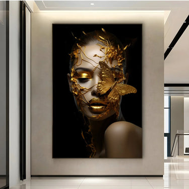 Quadro Stampa su Tela La Ninfa Dorata - CupidoDesign
