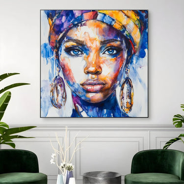 Quadro Stampa su Tela La notte negli occhi - CupidoDesign