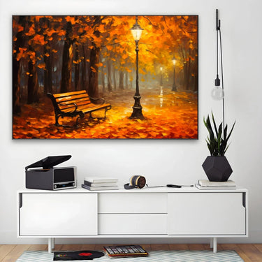 Quadro Stampa su Tela La Panchina dell'Amore - CupidoDesign