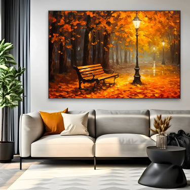 Quadro Stampa su Tela La Panchina dell'Amore - CupidoDesign