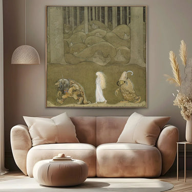 Quadro Stampa su Tela La Principessa e i Troll, John Bauer - CupidoDesign