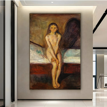 Quadro Stampa su Tela La Pubertà, Edvard Munch - CupidoDesign