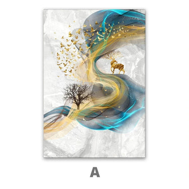 Quadro Stampa su Tela La quiete dopo la tempesta Set da 3 60x90cm - CupidoDesign