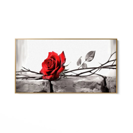 Quadro Stampa su Tela La rosa incantata - CupidoDesign