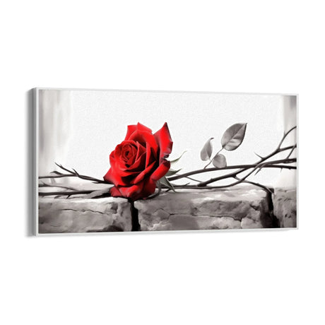 Quadro Stampa su Tela La rosa incantata - CupidoDesign