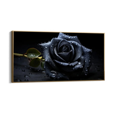 Quadro Stampa su Tela La Rosa Nera - CupidoDesign