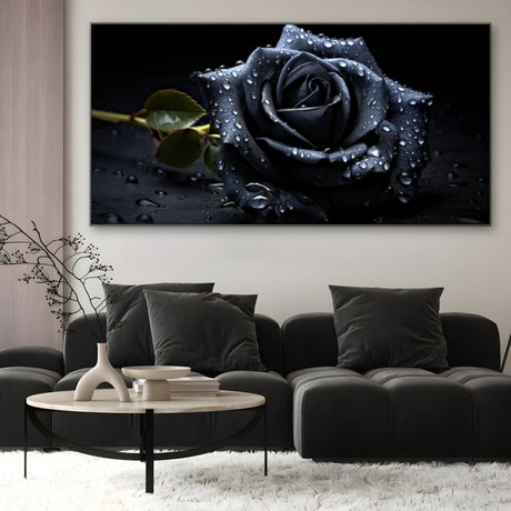 Den sorte rose 50x100cm