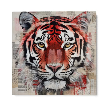 Quadro Stampa su Tela La tigre scarlatta - CupidoDesign